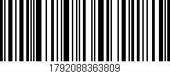 Código de barras (EAN, GTIN, SKU, ISBN): '1792088363809'