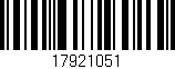 Código de barras (EAN, GTIN, SKU, ISBN): '17921051'