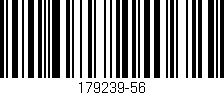 Código de barras (EAN, GTIN, SKU, ISBN): '179239-56'