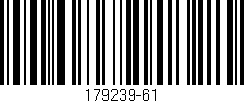 Código de barras (EAN, GTIN, SKU, ISBN): '179239-61'