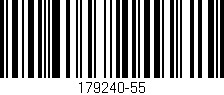 Código de barras (EAN, GTIN, SKU, ISBN): '179240-55'
