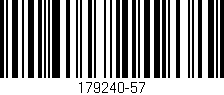 Código de barras (EAN, GTIN, SKU, ISBN): '179240-57'