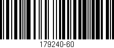 Código de barras (EAN, GTIN, SKU, ISBN): '179240-60'