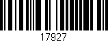 Código de barras (EAN, GTIN, SKU, ISBN): '17927'