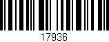 Código de barras (EAN, GTIN, SKU, ISBN): '17936'