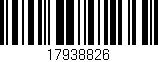 Código de barras (EAN, GTIN, SKU, ISBN): '17938826'