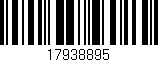 Código de barras (EAN, GTIN, SKU, ISBN): '17938895'