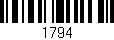 Código de barras (EAN, GTIN, SKU, ISBN): '1794'