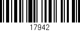 Código de barras (EAN, GTIN, SKU, ISBN): '17942'
