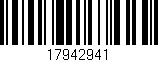 Código de barras (EAN, GTIN, SKU, ISBN): '17942941'