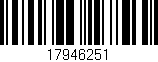 Código de barras (EAN, GTIN, SKU, ISBN): '17946251'