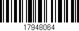 Código de barras (EAN, GTIN, SKU, ISBN): '17948064'