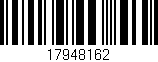 Código de barras (EAN, GTIN, SKU, ISBN): '17948162'