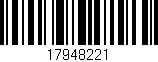 Código de barras (EAN, GTIN, SKU, ISBN): '17948221'