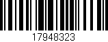 Código de barras (EAN, GTIN, SKU, ISBN): '17948323'