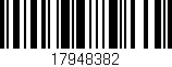 Código de barras (EAN, GTIN, SKU, ISBN): '17948382'