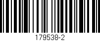 Código de barras (EAN, GTIN, SKU, ISBN): '179538-2'