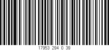Código de barras (EAN, GTIN, SKU, ISBN): '17953_294_0_39'