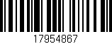 Código de barras (EAN, GTIN, SKU, ISBN): '17954867'