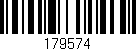 Código de barras (EAN, GTIN, SKU, ISBN): '179574'