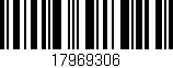Código de barras (EAN, GTIN, SKU, ISBN): '17969306'