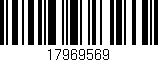 Código de barras (EAN, GTIN, SKU, ISBN): '17969569'
