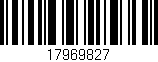 Código de barras (EAN, GTIN, SKU, ISBN): '17969827'