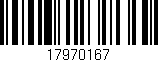 Código de barras (EAN, GTIN, SKU, ISBN): '17970167'