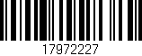 Código de barras (EAN, GTIN, SKU, ISBN): '17972227'