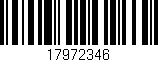 Código de barras (EAN, GTIN, SKU, ISBN): '17972346'