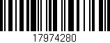 Código de barras (EAN, GTIN, SKU, ISBN): '17974280'