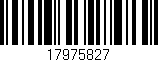 Código de barras (EAN, GTIN, SKU, ISBN): '17975827'