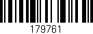 Código de barras (EAN, GTIN, SKU, ISBN): '179761'