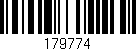 Código de barras (EAN, GTIN, SKU, ISBN): '179774'