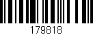 Código de barras (EAN, GTIN, SKU, ISBN): '179818'