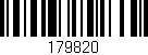 Código de barras (EAN, GTIN, SKU, ISBN): '179820'