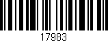 Código de barras (EAN, GTIN, SKU, ISBN): '17983'