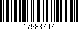 Código de barras (EAN, GTIN, SKU, ISBN): '17983707'