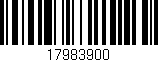 Código de barras (EAN, GTIN, SKU, ISBN): '17983900'
