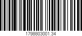Código de barras (EAN, GTIN, SKU, ISBN): '1798803001.34'