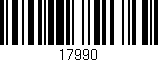 Código de barras (EAN, GTIN, SKU, ISBN): '17990'