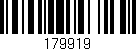Código de barras (EAN, GTIN, SKU, ISBN): '179919'
