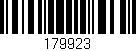 Código de barras (EAN, GTIN, SKU, ISBN): '179923'