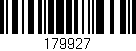 Código de barras (EAN, GTIN, SKU, ISBN): '179927'