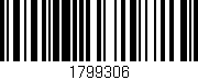 Código de barras (EAN, GTIN, SKU, ISBN): '1799306'