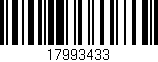 Código de barras (EAN, GTIN, SKU, ISBN): '17993433'