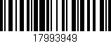 Código de barras (EAN, GTIN, SKU, ISBN): '17993949'