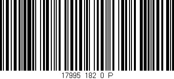 Código de barras (EAN, GTIN, SKU, ISBN): '17995_182_0_P'
