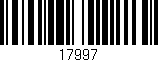 Código de barras (EAN, GTIN, SKU, ISBN): '17997'