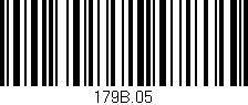 Código de barras (EAN, GTIN, SKU, ISBN): '179B.05'